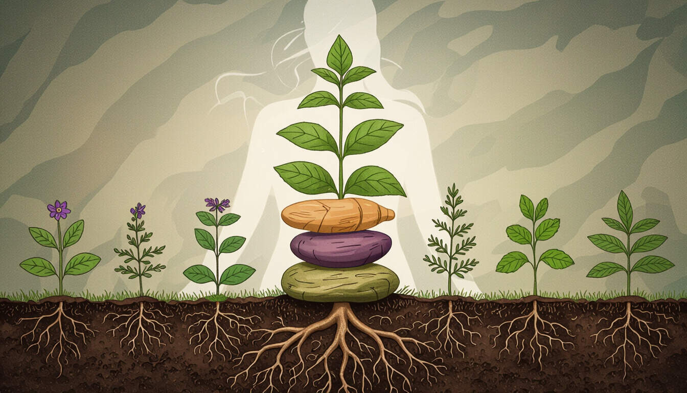 Adaptogen stacking combines natural herbs to manage stress and boost energy. This approach offers ways to customize routines for better health, drawing from biohacking principles to support daily performance and resilience, making it ideal for those seeking self-improvement through science-backed methods.